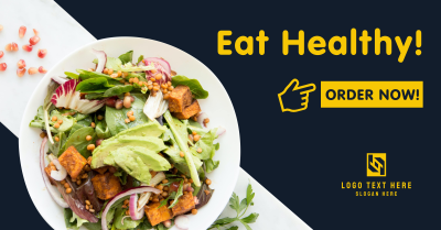 Eat Healthy Salad Facebook ad Image Preview