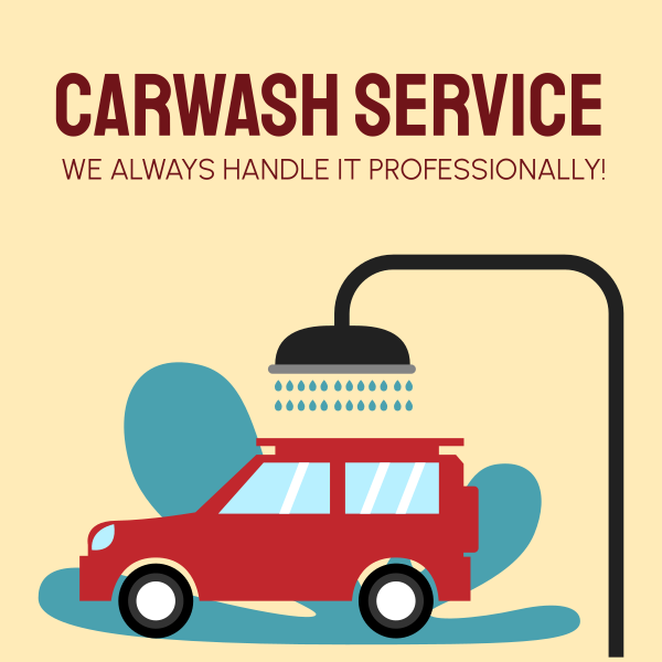 Carwash Professionals Instagram Post Design