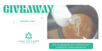 Cafe Coffee Giveaway Promo Twitter Post Design