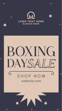Boxing Day Sparkles Facebook story Image Preview