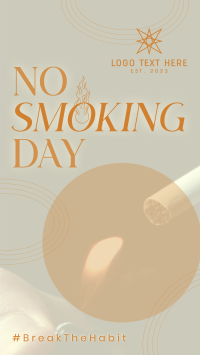 Modern No Smoking Day YouTube Short Image Preview