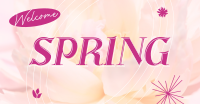 Floral Welcome Spring Facebook Ad Design