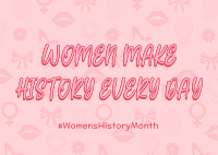 Women Make History Postcard Image Preview