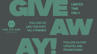 Minimalist Limited Time Giveaway  Animation Image Preview