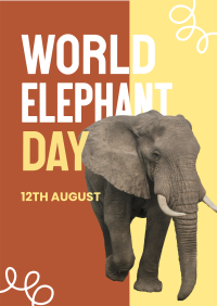 Save Elephants Flyer Design