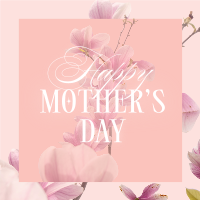 Mother's Day Pink Flowers Instagram Post Design