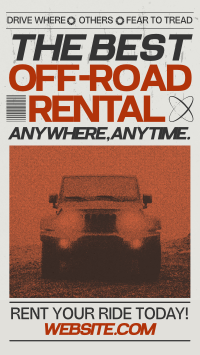 Brutalist Off-Road Rental Facebook Story Preview