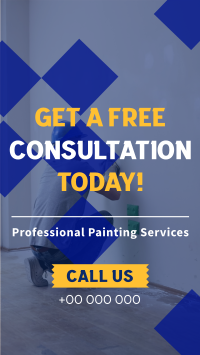 Painting Service Consultation Facebook Story Design