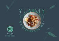 Pasta Gourmet Postcard Design