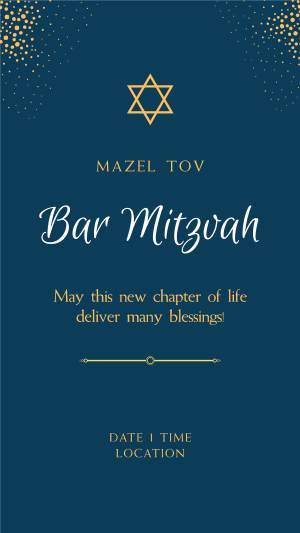 Magical Bar Mitzvah Facebook story Image Preview