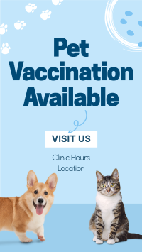 Pet Vaccination Facebook story Image Preview