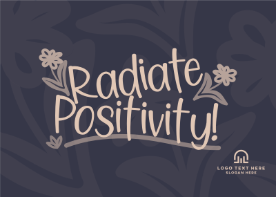 Generate Positivity Postcard Image Preview