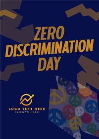 Playful Zero Discrimination Day Flyer Design