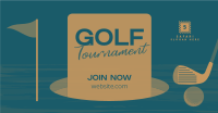 Simple Golf Tournament Facebook Ad Design