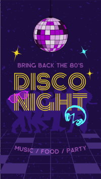 80s Disco Party Instagram Story Design