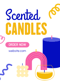 Groovy Handmade Candles Poster Image Preview