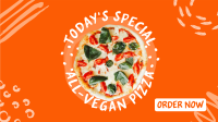 Vegan Pizza Facebook Event Cover Design