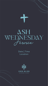 Minimalist Ash Wednesday Instagram Reel Image Preview