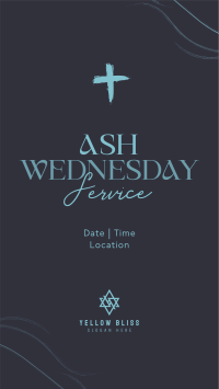 Minimalist Ash Wednesday Instagram Reel Image Preview