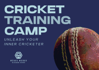 Cricket Training Camp Postcard Image Preview