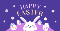 Easter Eggs & Bunny Greeting Facebook ad Image Preview