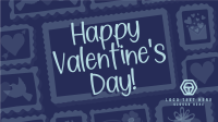 Rustic Retro Valentines Greeting Facebook Event Cover Design