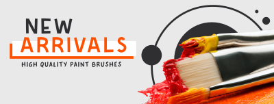 Paint Brush Arrival Facebook cover Image Preview