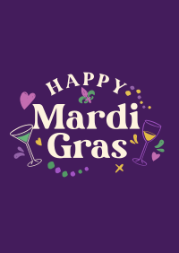 Mardi Gras Toast Poster Image Preview