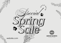 Special Spring Sale Postcard Image Preview