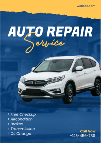 Auto Repair ripped effect Flyer Design