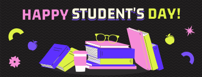 Bright Students Day Facebook cover Image Preview