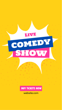 Live Comedy Show Facebook story Image Preview