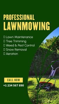 Lawnmowers for Hire Instagram story Image Preview