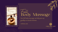 Luxe Body Massage Facebook Event Cover Design