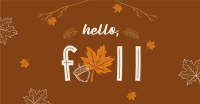 Hello Fall Greeting Facebook Ad Design