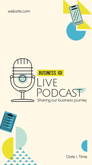 Playful Business Podcast Instagram story Image Preview