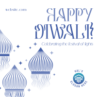 Diwali Floating Lamps Instagram Post Image Preview