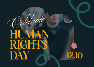 Celebrating Human Rights Postcard Image Preview