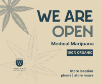 Order Organic Cannabis Facebook Post Design