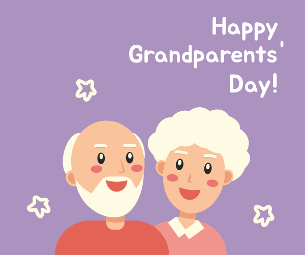 Grandparents Day Illustration Greeting Facebook Post Design Image Preview