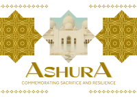 Ashura Islam Pattern Postcard Image Preview
