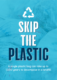 Sustainable Zero Waste Plastic Poster Design
