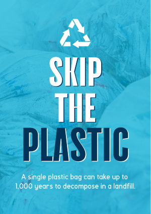 Sustainable Zero Waste Plastic Poster Image Preview