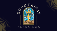 Good Friday Blessings Facebook Event Cover Design