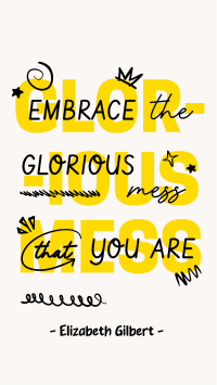 Positive Doodle Quote Instagram story Image Preview