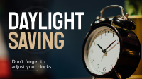 Daylight Saving Reminder Facebook Event Cover Design