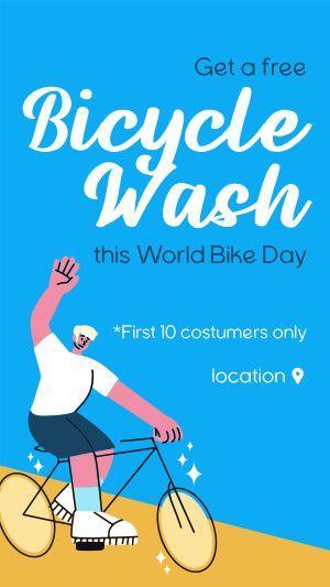 Bike Wash Facebook story Image Preview