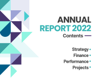 Annual Report Contents Shards Facebook Post Design