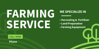 Farming Service Twitter Post Design