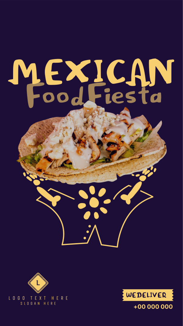Taco Fiesta Instagram Story Design Image Preview